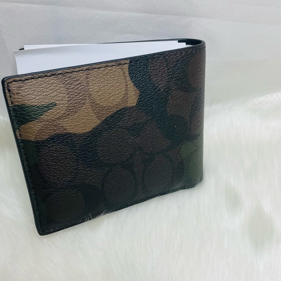 NWT Coach 3 in 1 wallet in Signature canvas with Como Print and Coach Patch - Picture 5 of 9